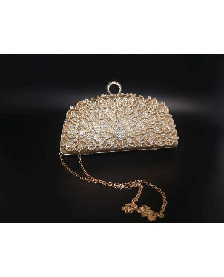 Pochette Soirée Dorée - Fermeture Magnétique - Taille Petite - Neuf Sans étiquette