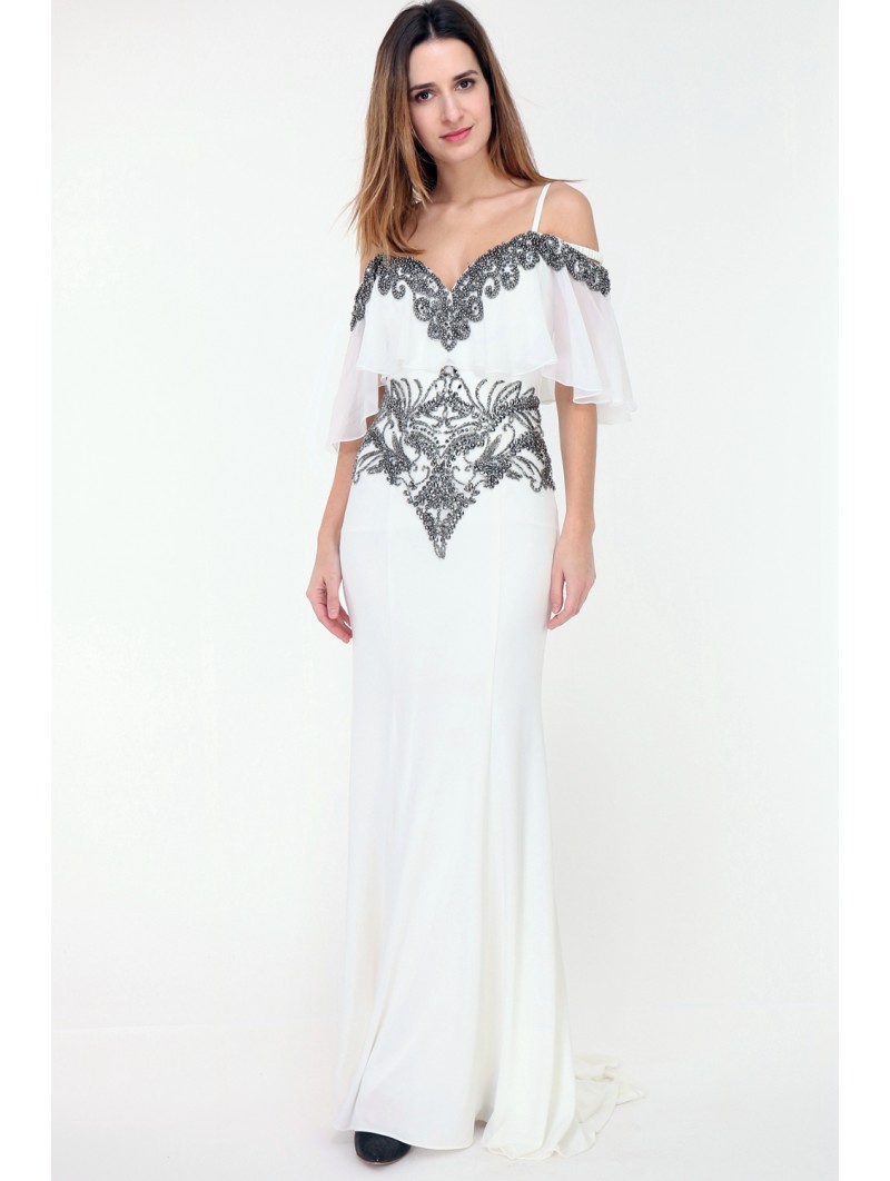 Robe de soir?�e Ivoire Promarried