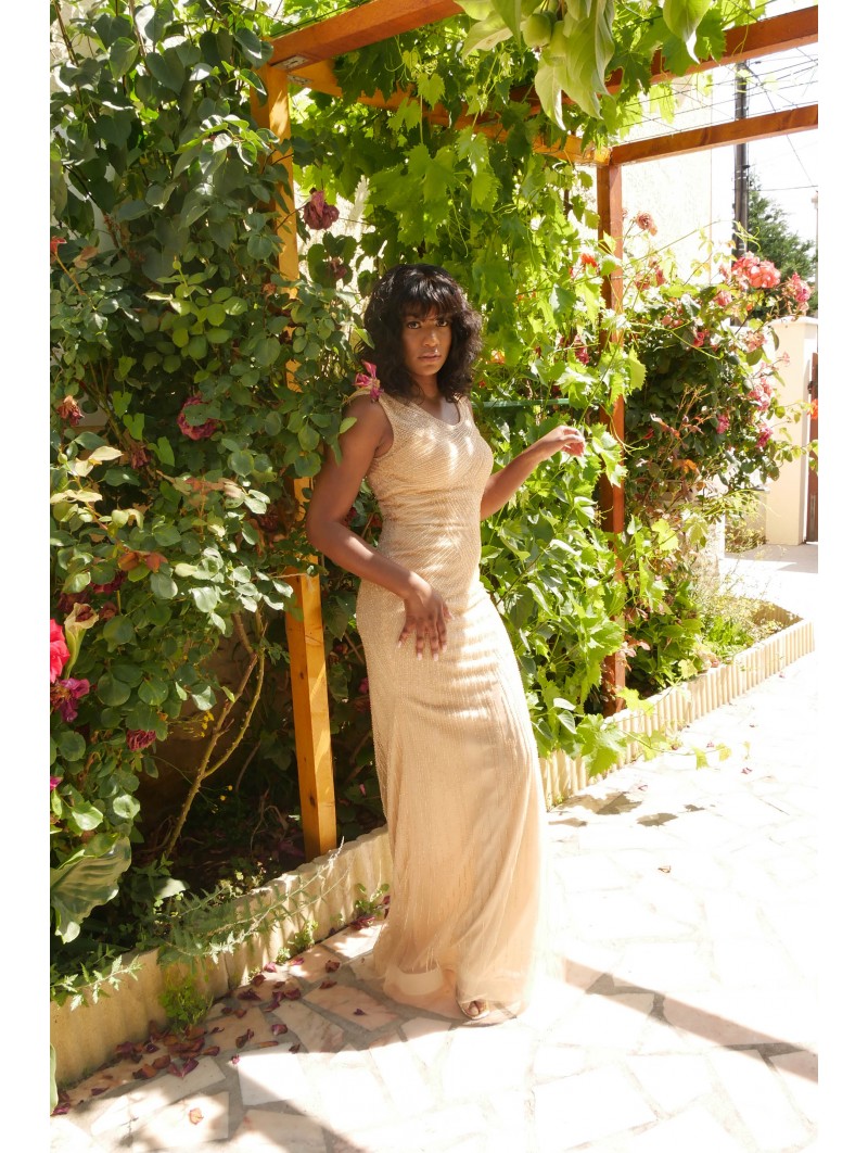 robe de soiree gold