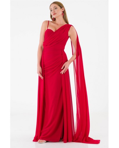 Robe rouge déesse grecque Promarried