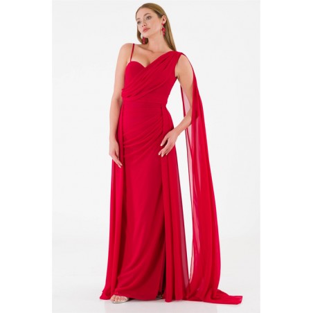 Robe rouge déesse grecque Promarried