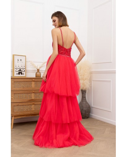 Robe de cocktail MELON RED