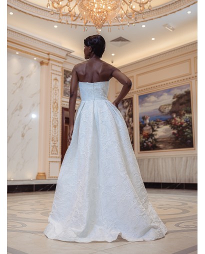 Robe-en-A-bustier-Promarried-6966-IVORY