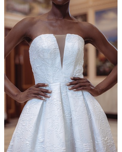 Robe-en-A-bustier-Promarried-6966-IVORY