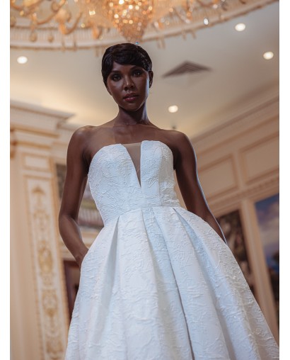 Robe-en-A-bustier-Promarried-6966-IVORY