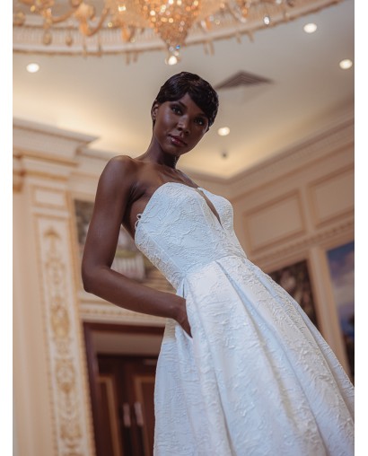 Robe-en-A-bustier-Promarried-6966-IVORY