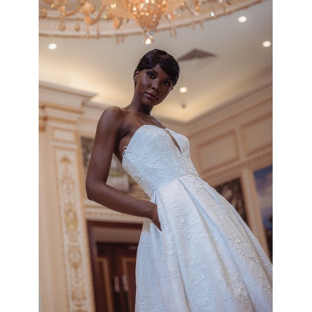 Robe-en-A-bustier-Promarried-6966-IVORY