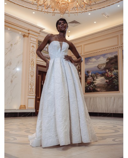 Robe-en-A-bustier-Promarried-6966-IVORY