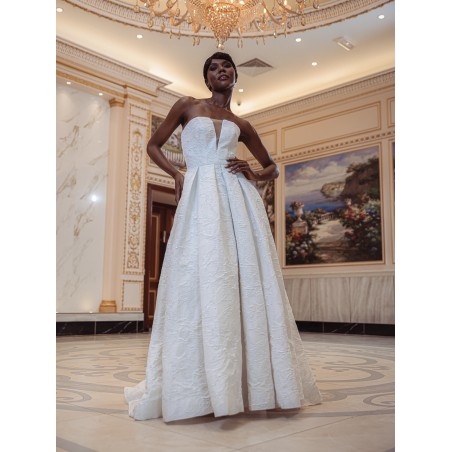 Robe-en-A-bustier-Promarried-6966-IVORY