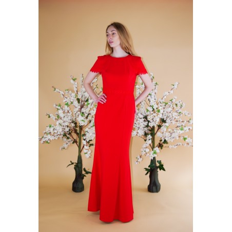 Robe rouge fourreau Promarried