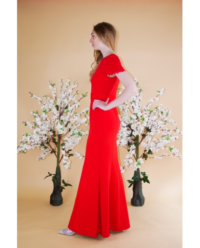 Robe rouge fourreau Promarried
