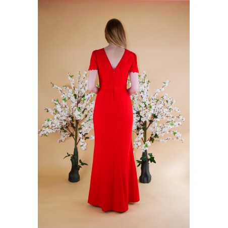 Robe rouge fourreau Promarried