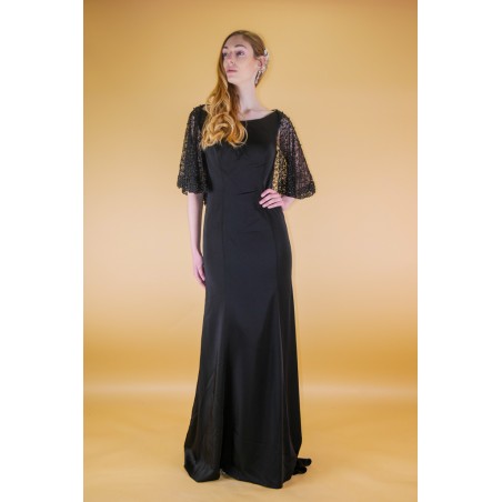Robe de soirée Noire droite promarried