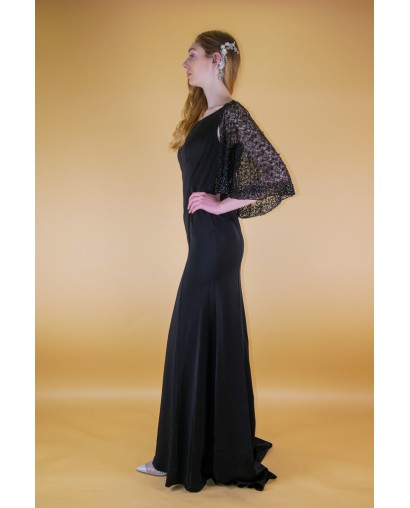 Robe de soirée Noire droite promarried