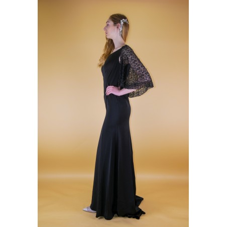 Robe de soirée Noire droite promarried