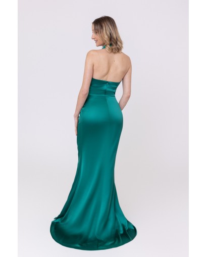 Robe de soirée en satin vert Promarried