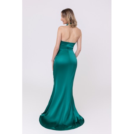 Robe de soirée en satin vert Promarried