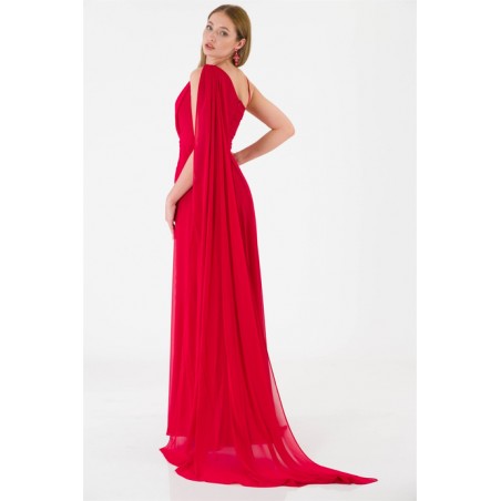 Robe rouge déesse grecque Promarried