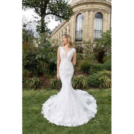 Robe de mariée coupe trompette