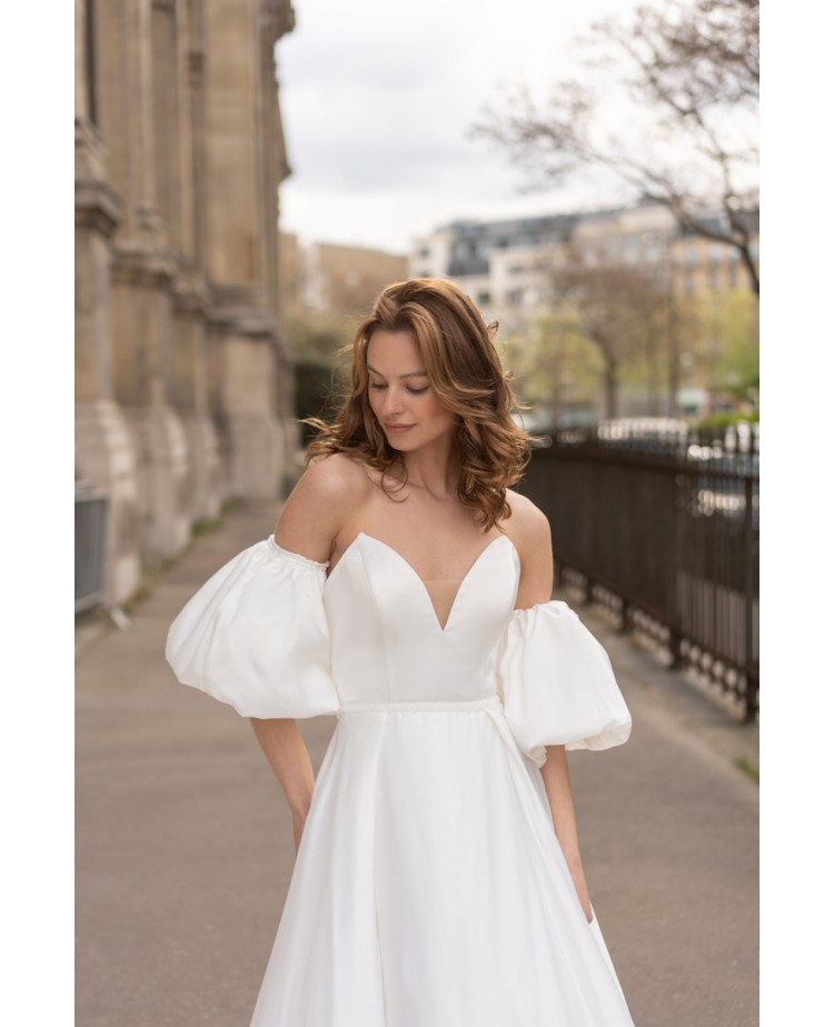 Robe de mariée en satin