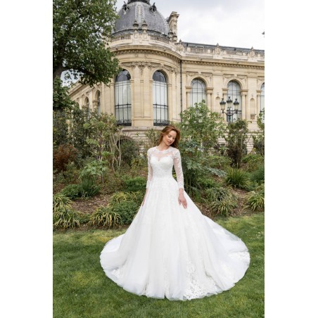 Robe de princesse manches longues
