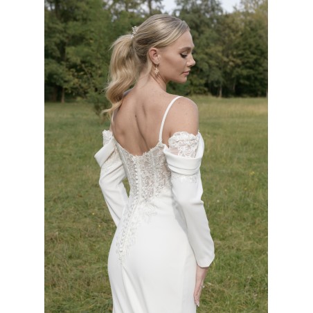 Robe coupe fourreau avec traine Promarried