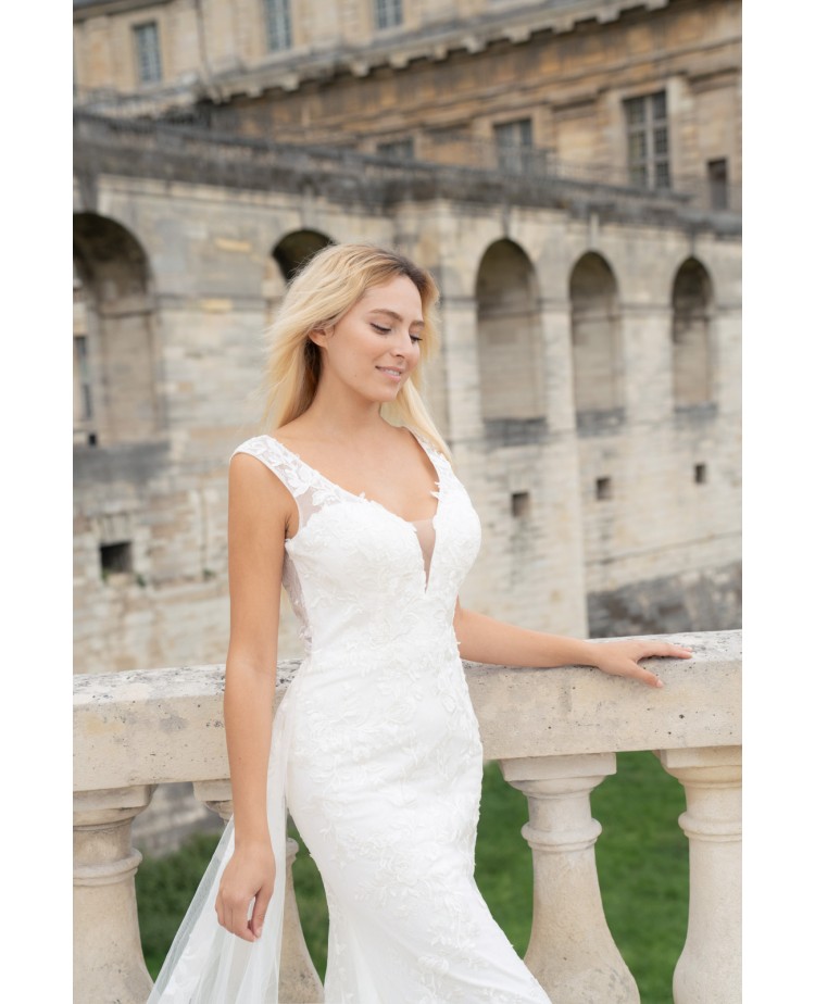 Robe de mariée sirène avec traine Promarried