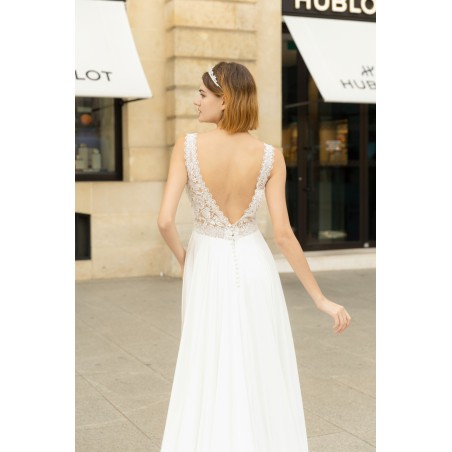 Robe de mariée bohème en mousseline Promarried