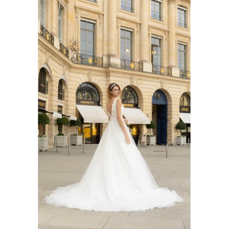 Robe de mariée princesse en tulle